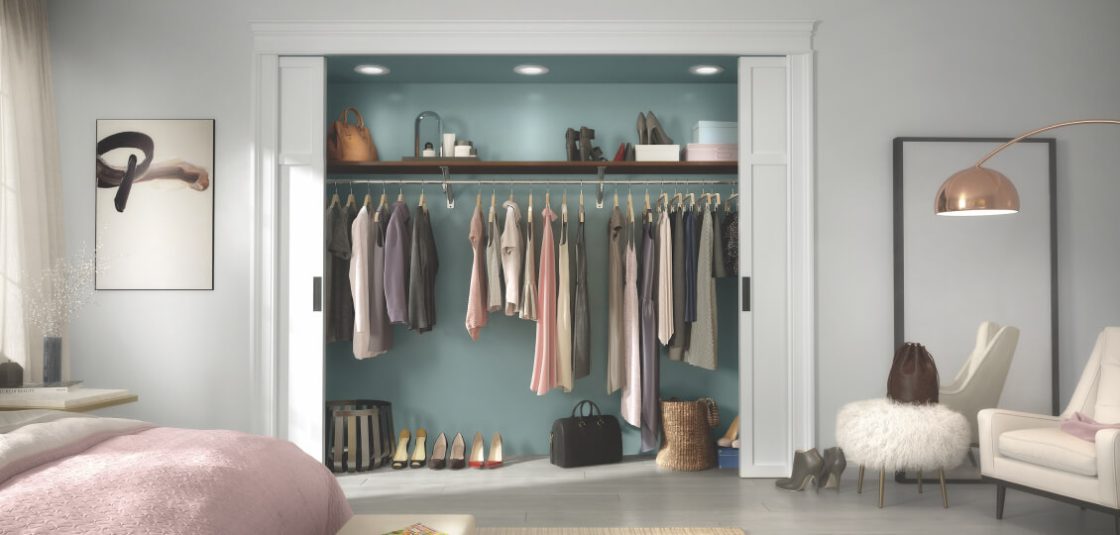 ExpressShelf with Melamine shelving in Deep Brunette